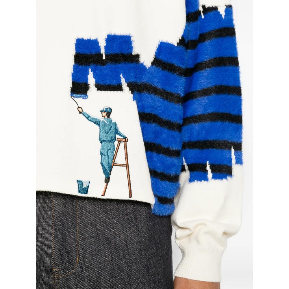 graphic-intarsia polo polo shirt 5