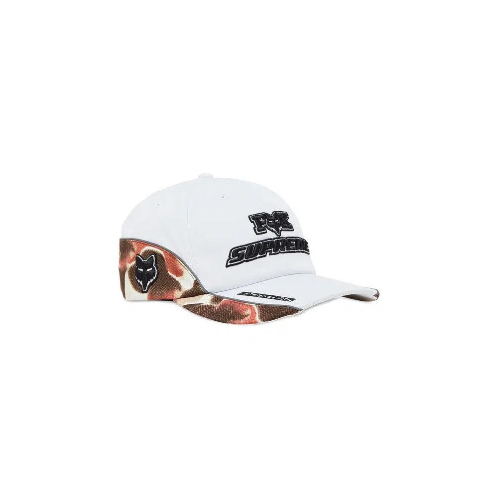 Бейсболки Supreme x Fox Racing 6-Panel 'White' 2