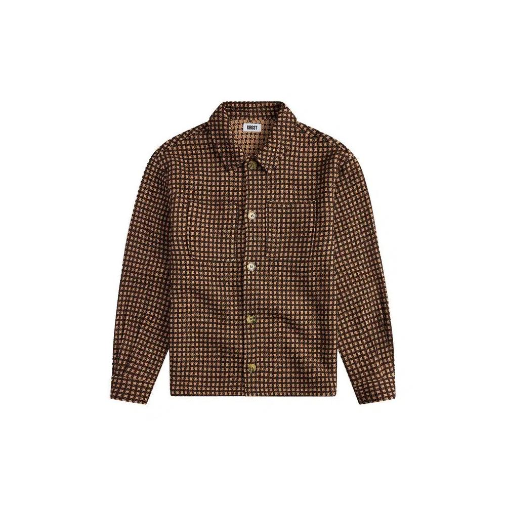 Топы KROST Wool Check Overshirt 'Golden' 1