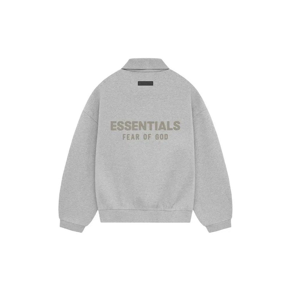 Поло Fear of God Essentials Long-Sleeve Polo 'Light Heather Grey' 2