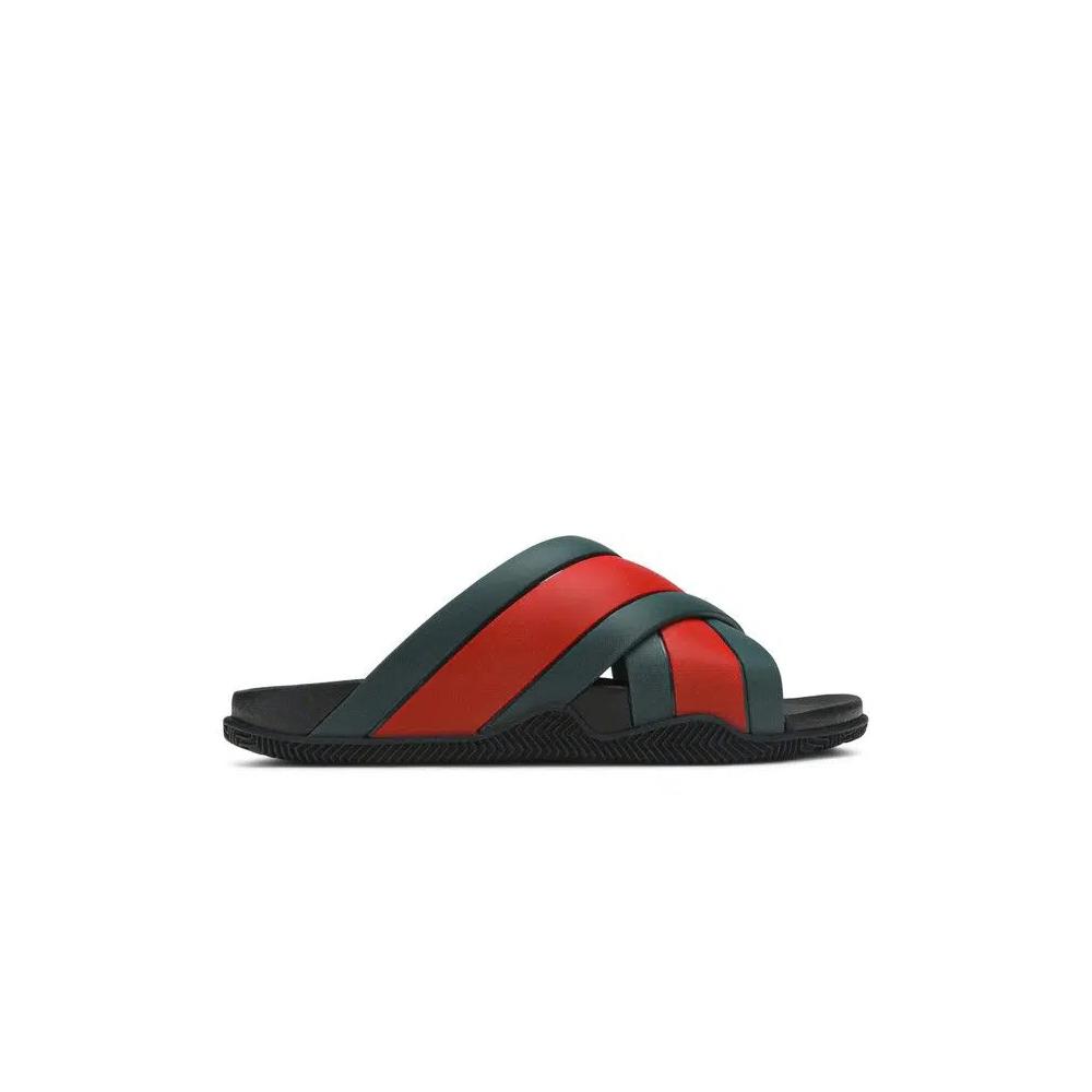 Слайды Gucci Rubber Slide 'Green Red' 1