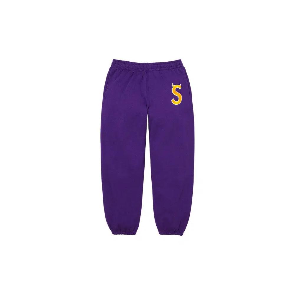Спортивные штаны Supreme Devil S Logo Sweatpant 'Фиолетовый' 1