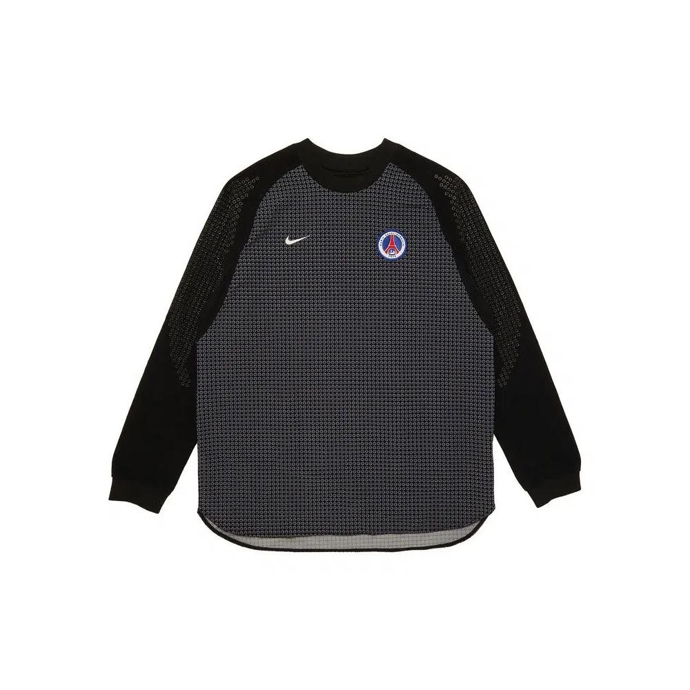 Футболки Nike Paris Saint-Germain Logo Patch Long-Sleeve 'Черный/Серый' 1