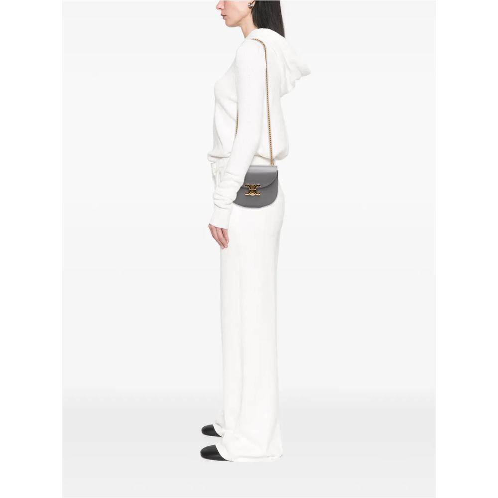 Сумка через плечо Teen Shiny Calfskin Triomphe Besace Clea Chain (2023 год) 2