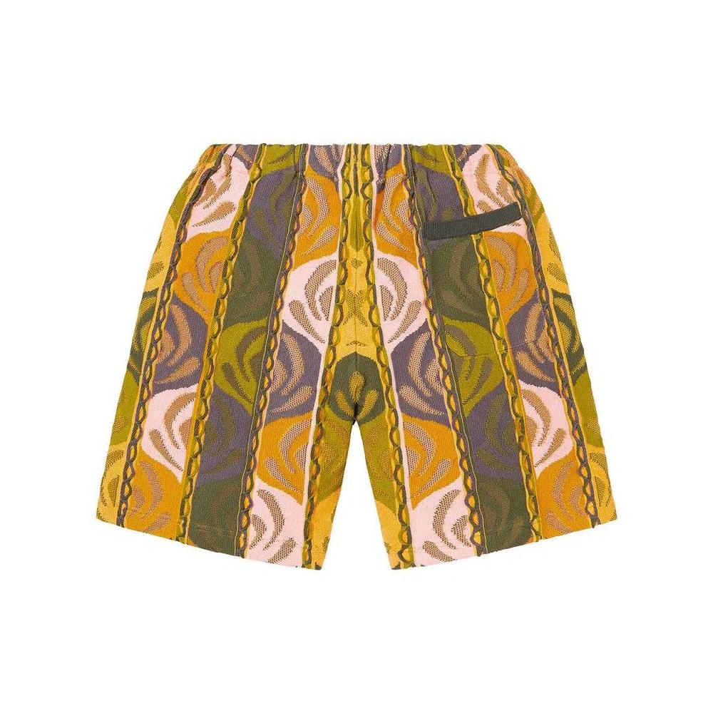 Шорты Supreme Abstract Textured Knit Short 'Темно-оливковый' 2