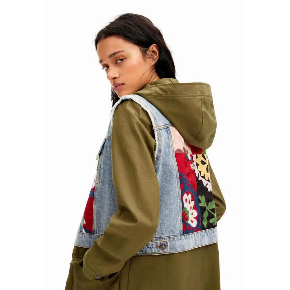 Desigual Woman 2-в-1 вышитая гибридная парка. 3