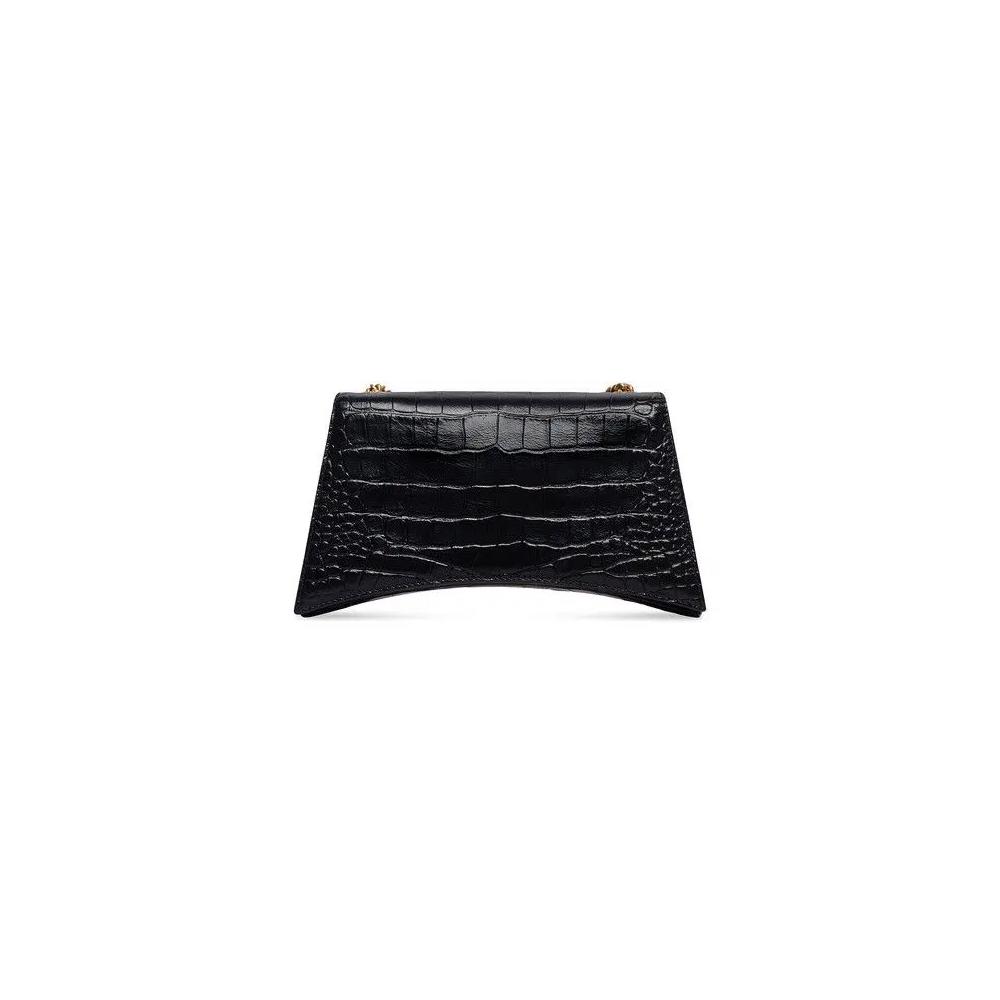 Сумка через плечо Balenciaga Crush Chain Shoulder Bag «Black» 2