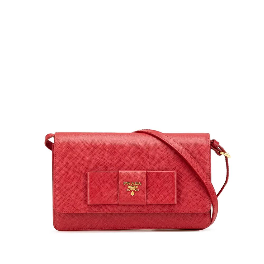 Сумка через плечо Lux Bow Wallet On Strap из сафьяновой кожи (2010-2024 годы) 1