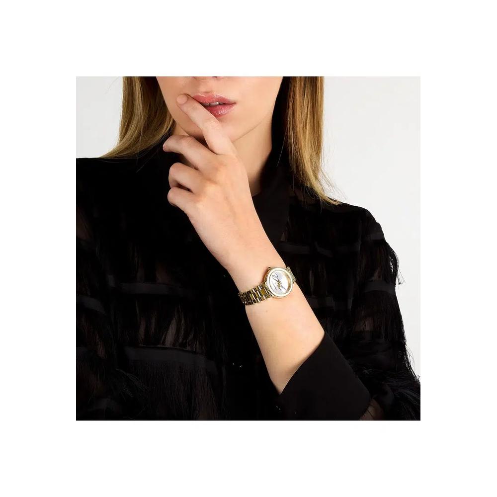 【2 года гарантии】KARL LAGERFELD Kaiser Collection 28mm женские золотые кварцевые часы R0553104508 5