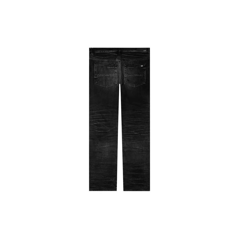 Amiri Stack Straight джинсы 'Выцветший черный' 2