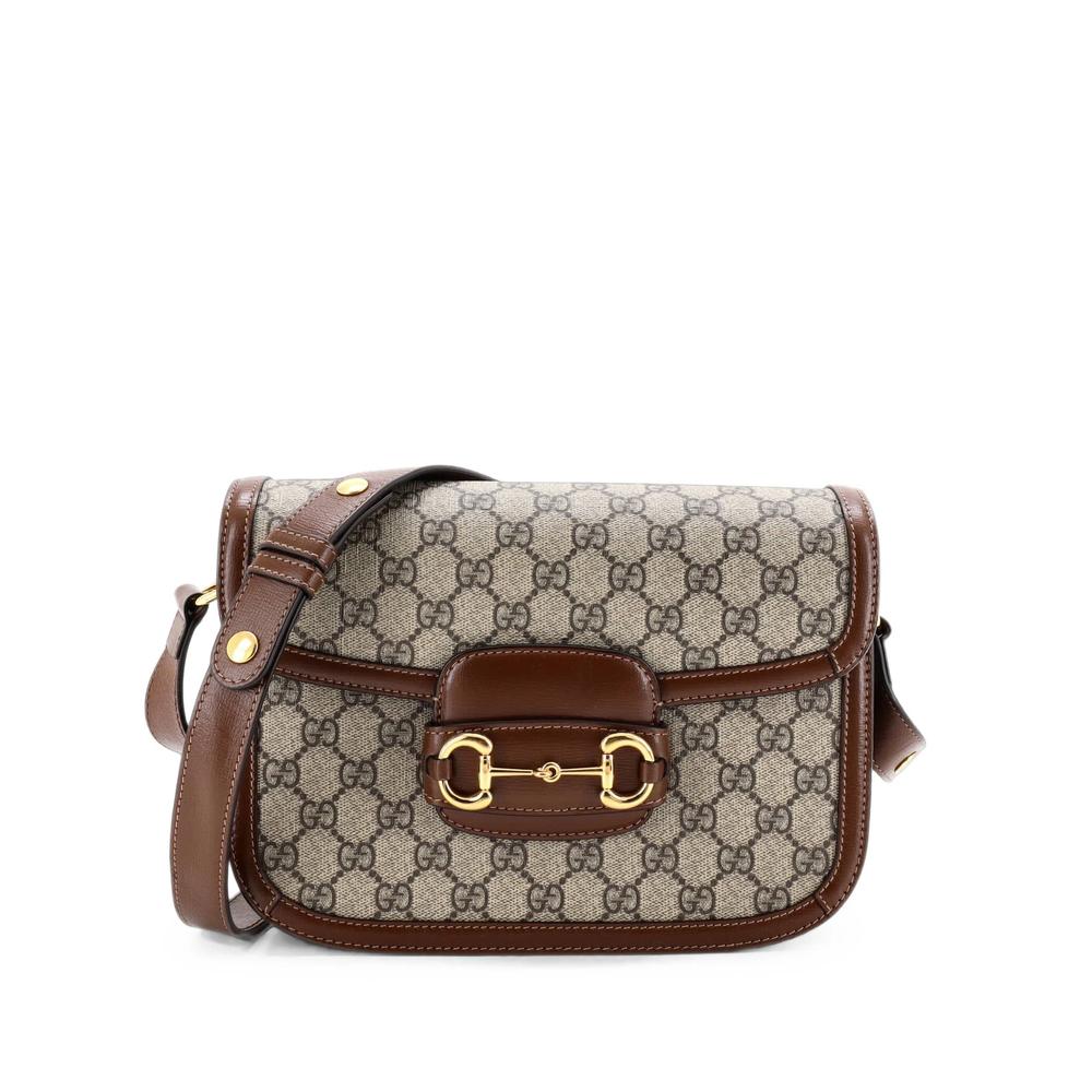 Horsebit 1955 Shoulder Bag GG Coated Canvas with Leather Small crossbody bag 1