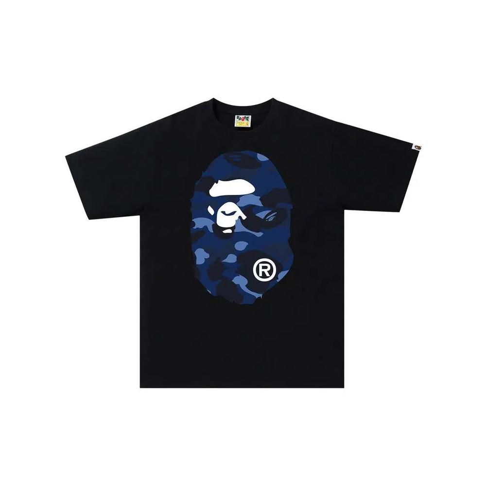 Футболки BAPE Color Camo Big Ape Head Tee 'Black/Navy' 1