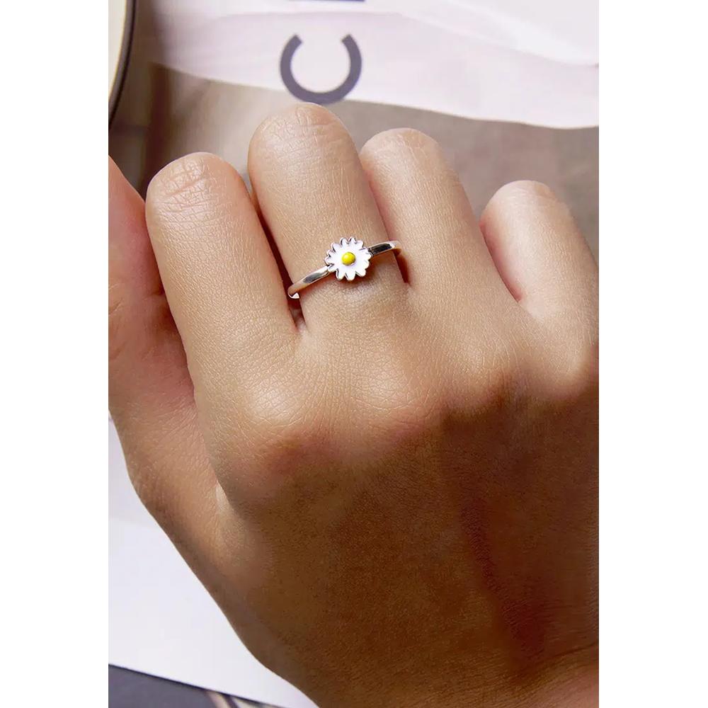 Кольцо Solid 925 Sterling Silver Sunny-Side Up Daisy 2