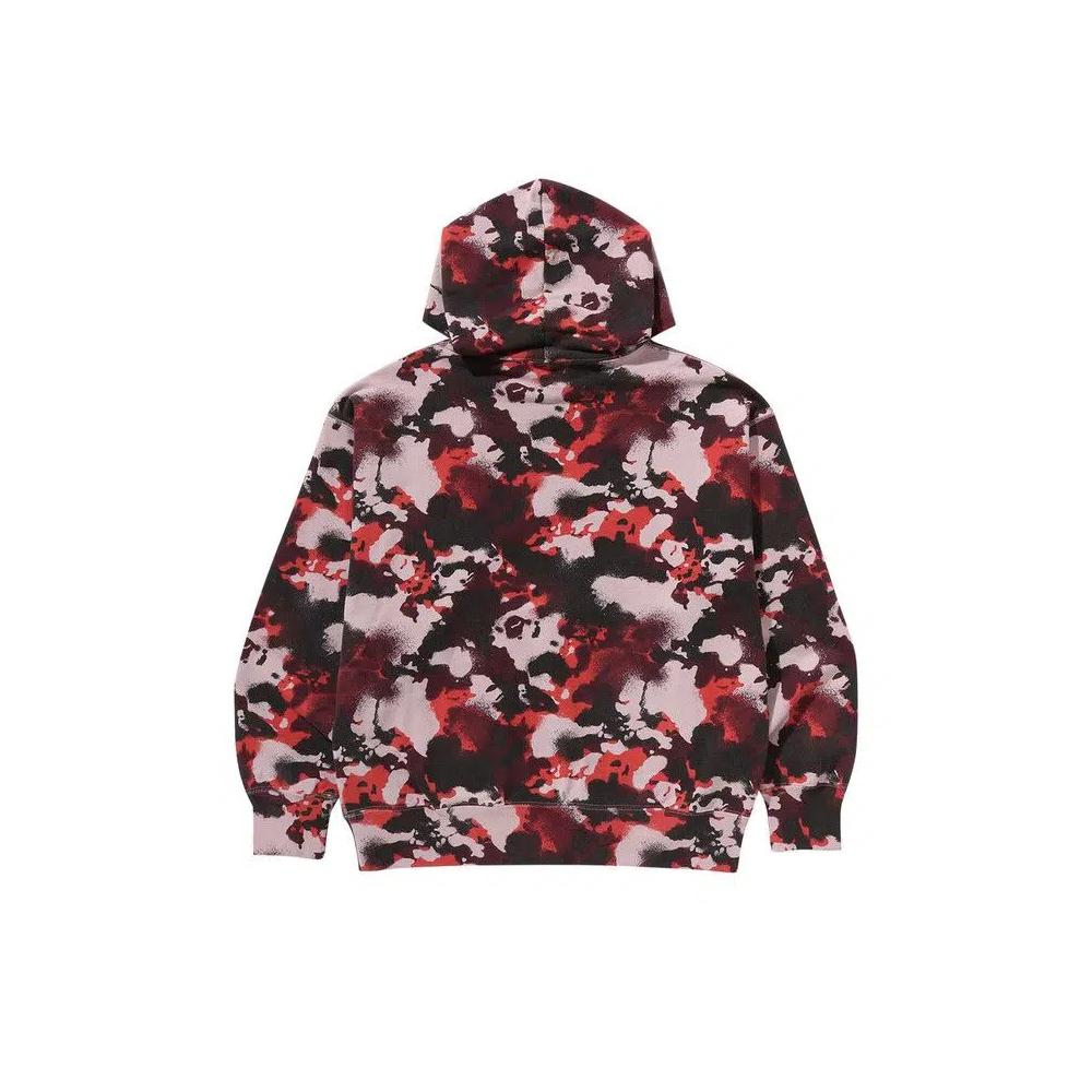 Худи BAPE Map Camo Pullover Hoodie 'Red' 2