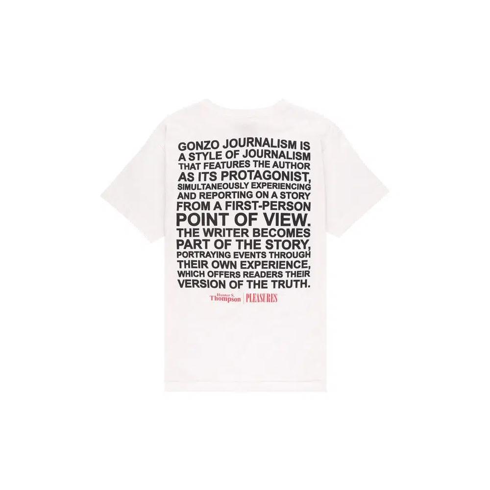 Футболка Pleasures Badge T-Shirt 'White' 2