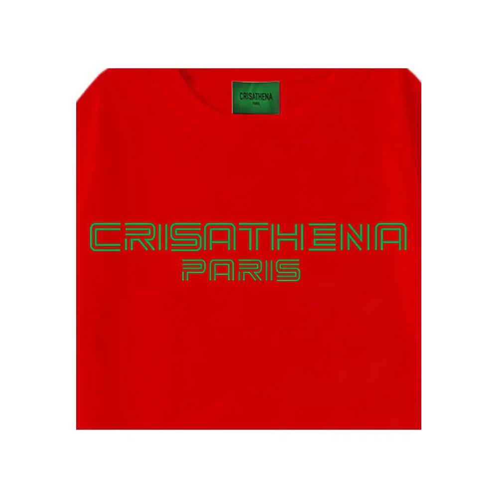 Футболка Crisathena Cyber в красном/зеленом 3