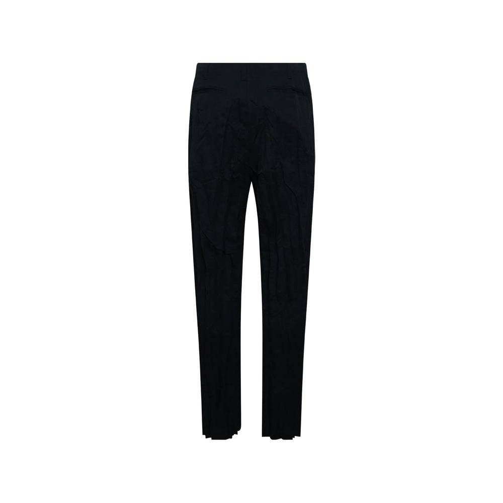 crinkled-effect trousers 2