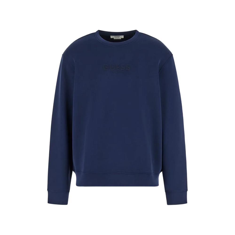 embossed crew neck sweatshirt 1