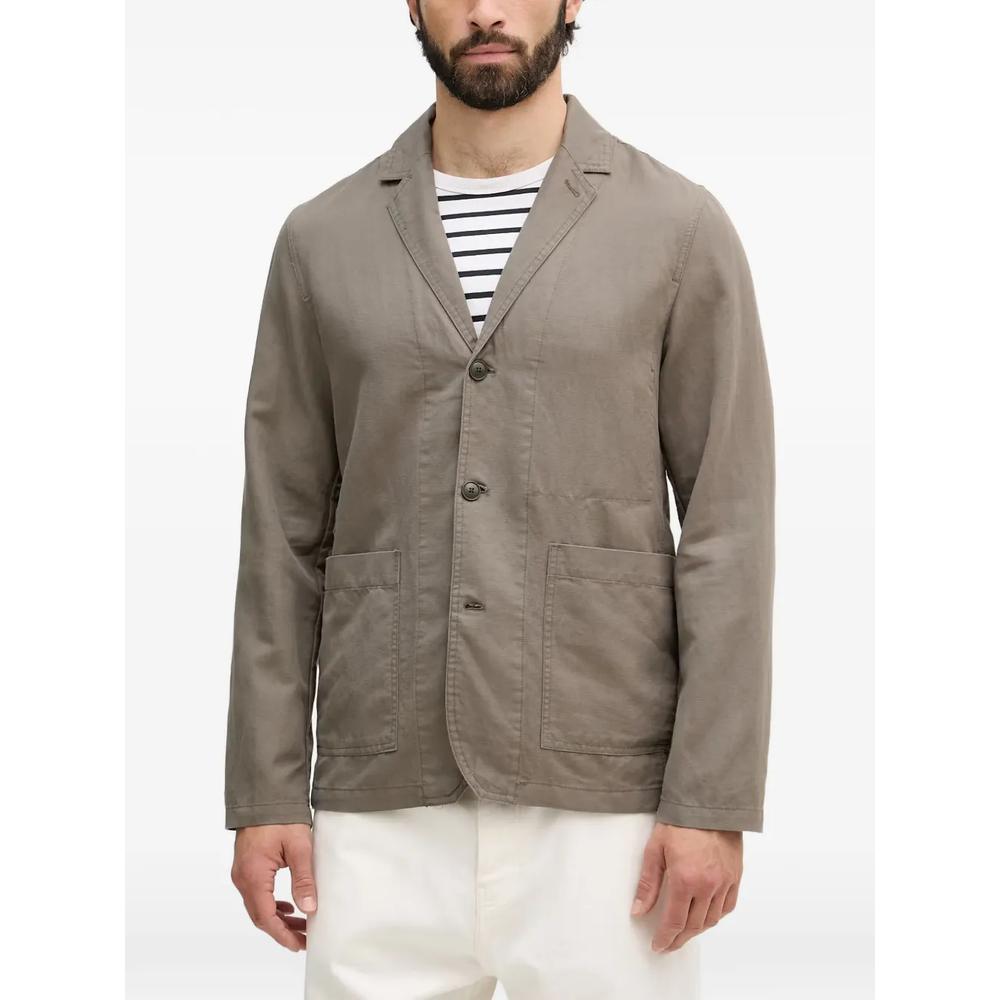 notch-lapel patch-pocket blazer 1