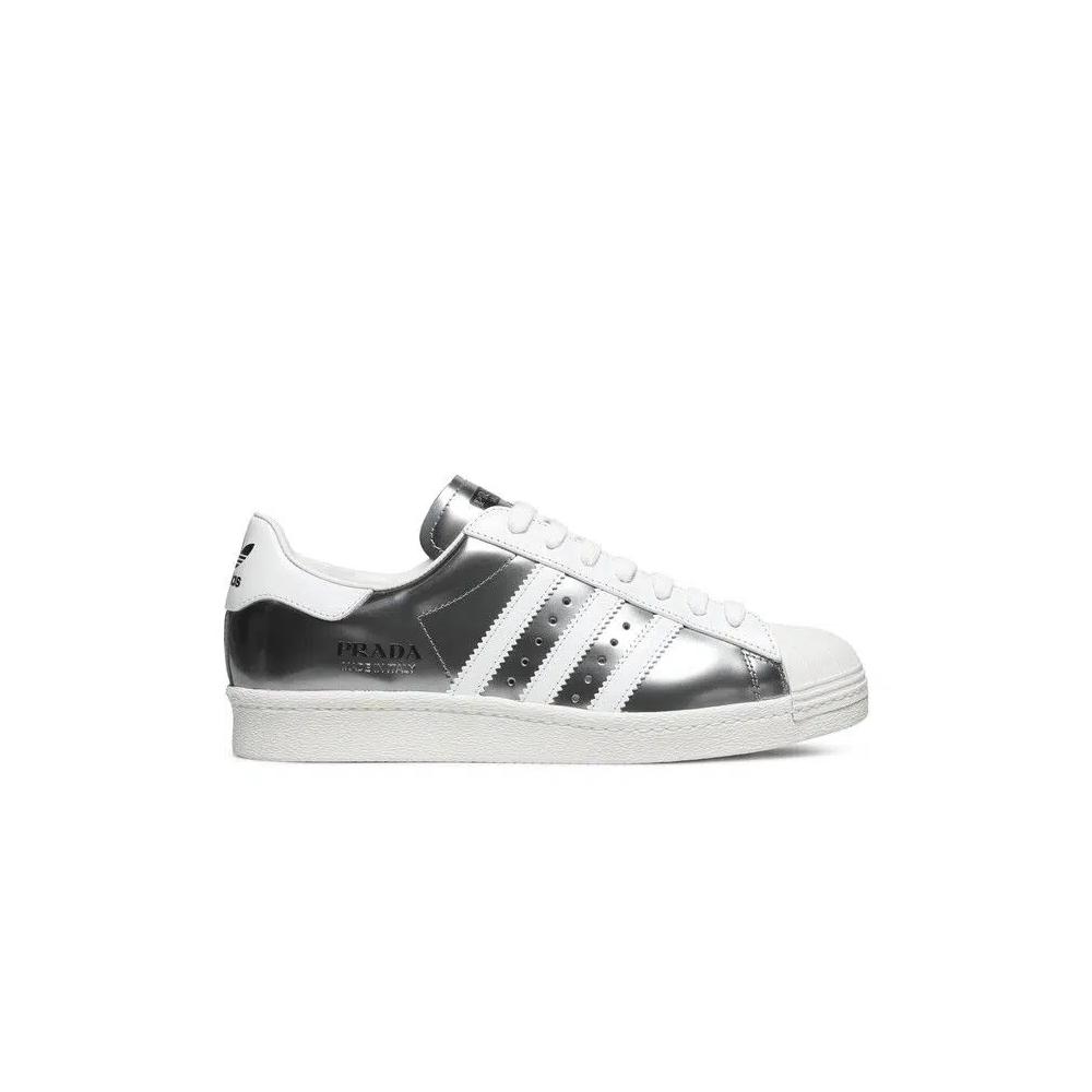 Кроссовки Prada x adidas Superstar 'Silver Metallic' 1