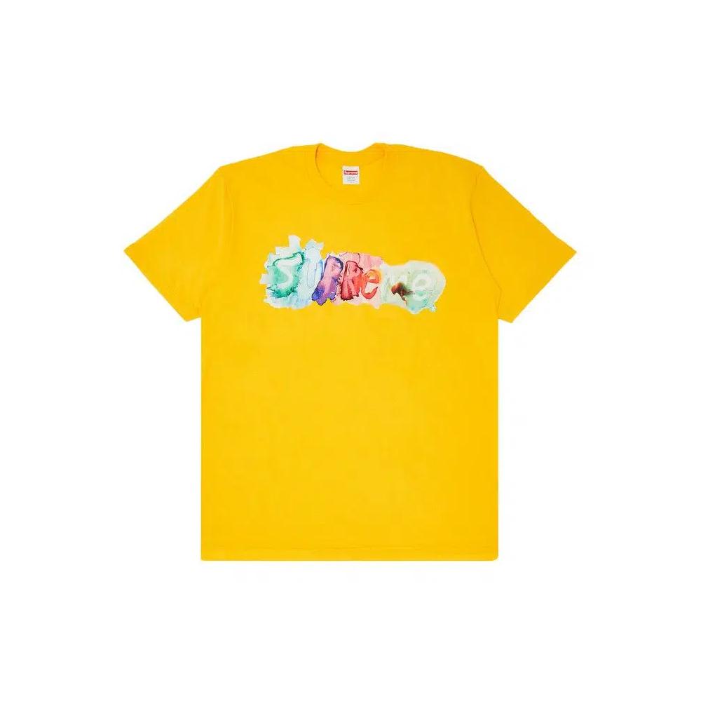 Футболки Supreme Watercolor Tee 'Желтый' 1