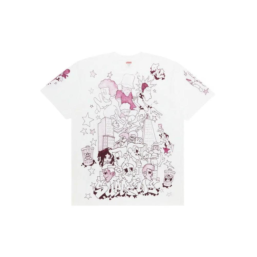 Футболки Supreme Downtown Tee 'White' 1