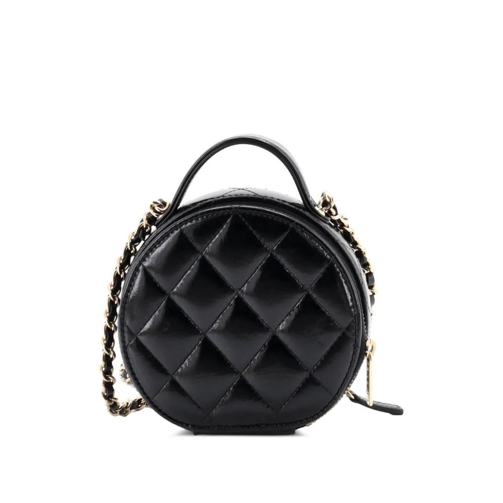 Маленькая сумка через плечо Handle with Care Round Vanity Case with Chain 2