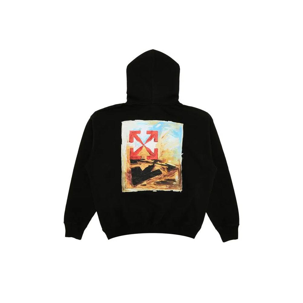 Худи Off-White Arrow On Canvas Skate Hoodie 'Black/Multicolor' 2