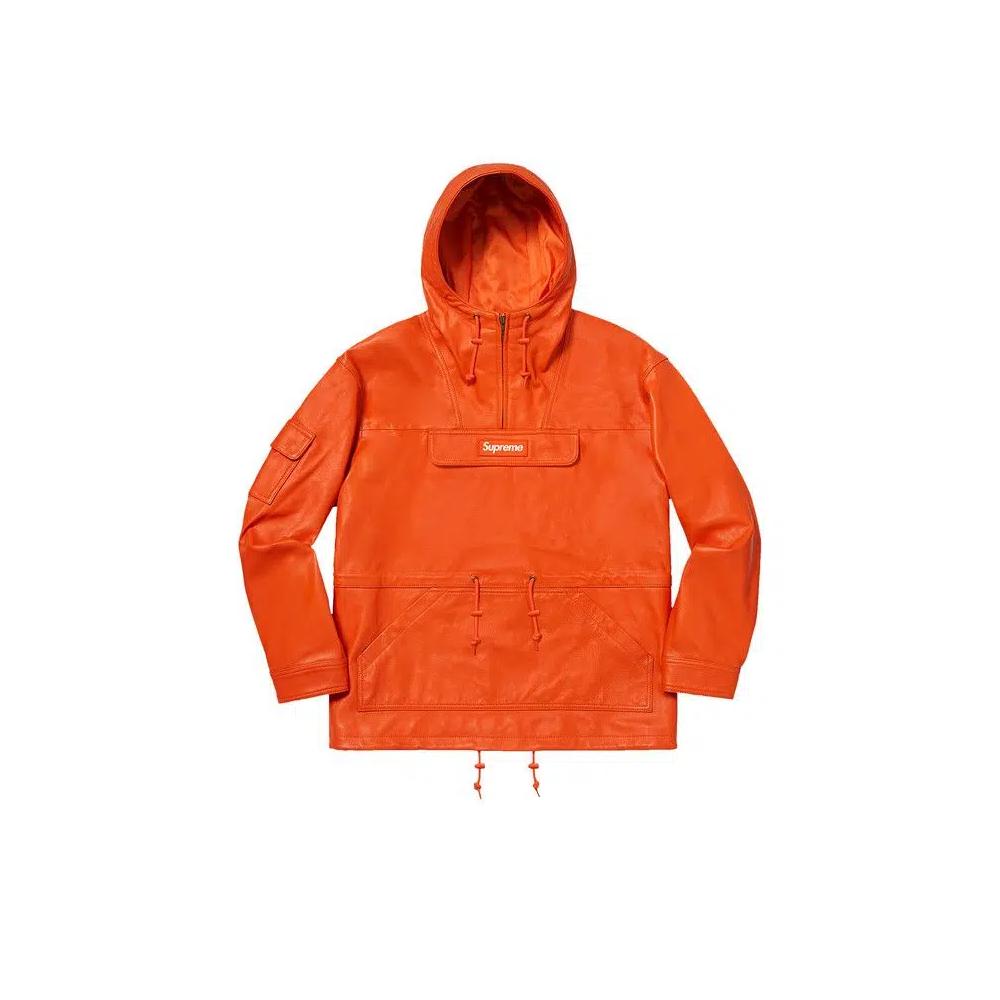 Анораки Supreme Leather Anorak 'Orange' 1