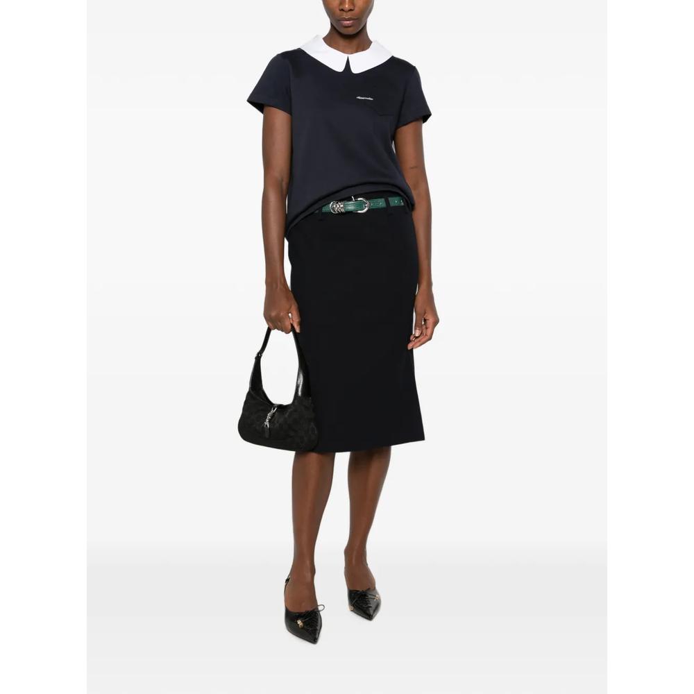 contrast-collar chest-pocket top 2