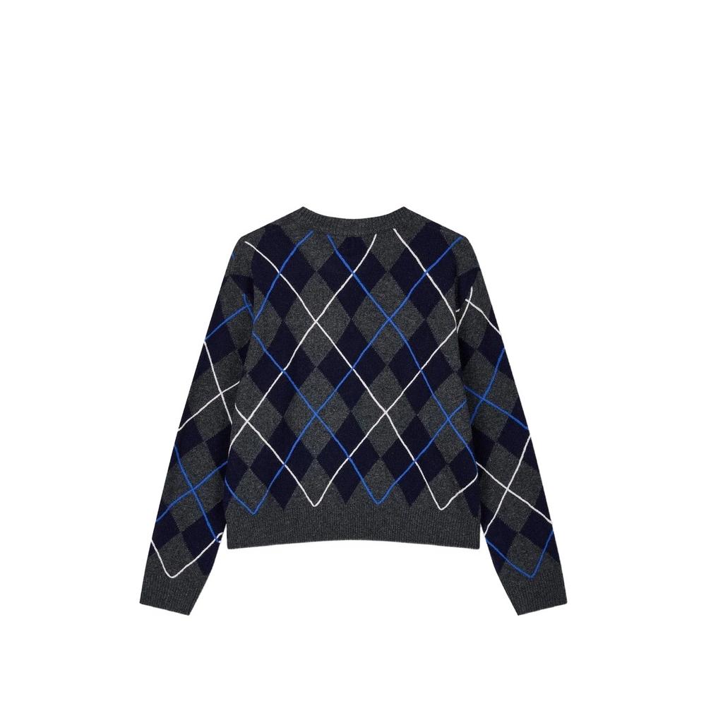 argyle-pattern sweater 2