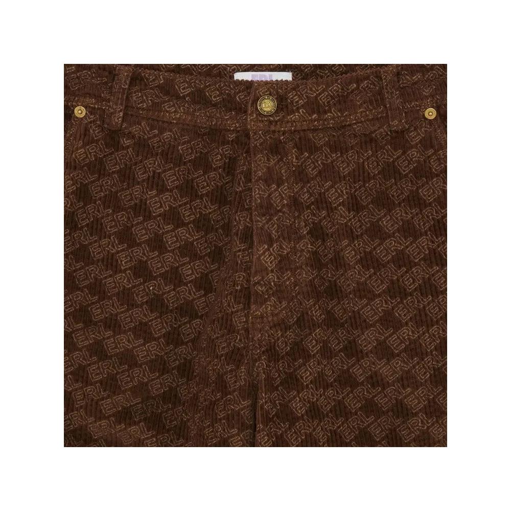 ERL Corduroy Embossed Pants 'Коричневый' 3