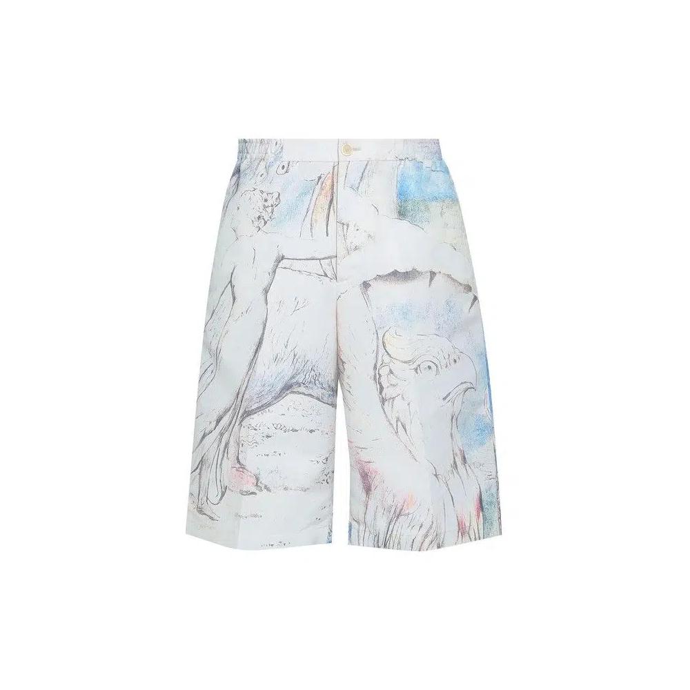 Alexander McQueen William Blake Dante шорты 'Ivory/Multicolor' 1