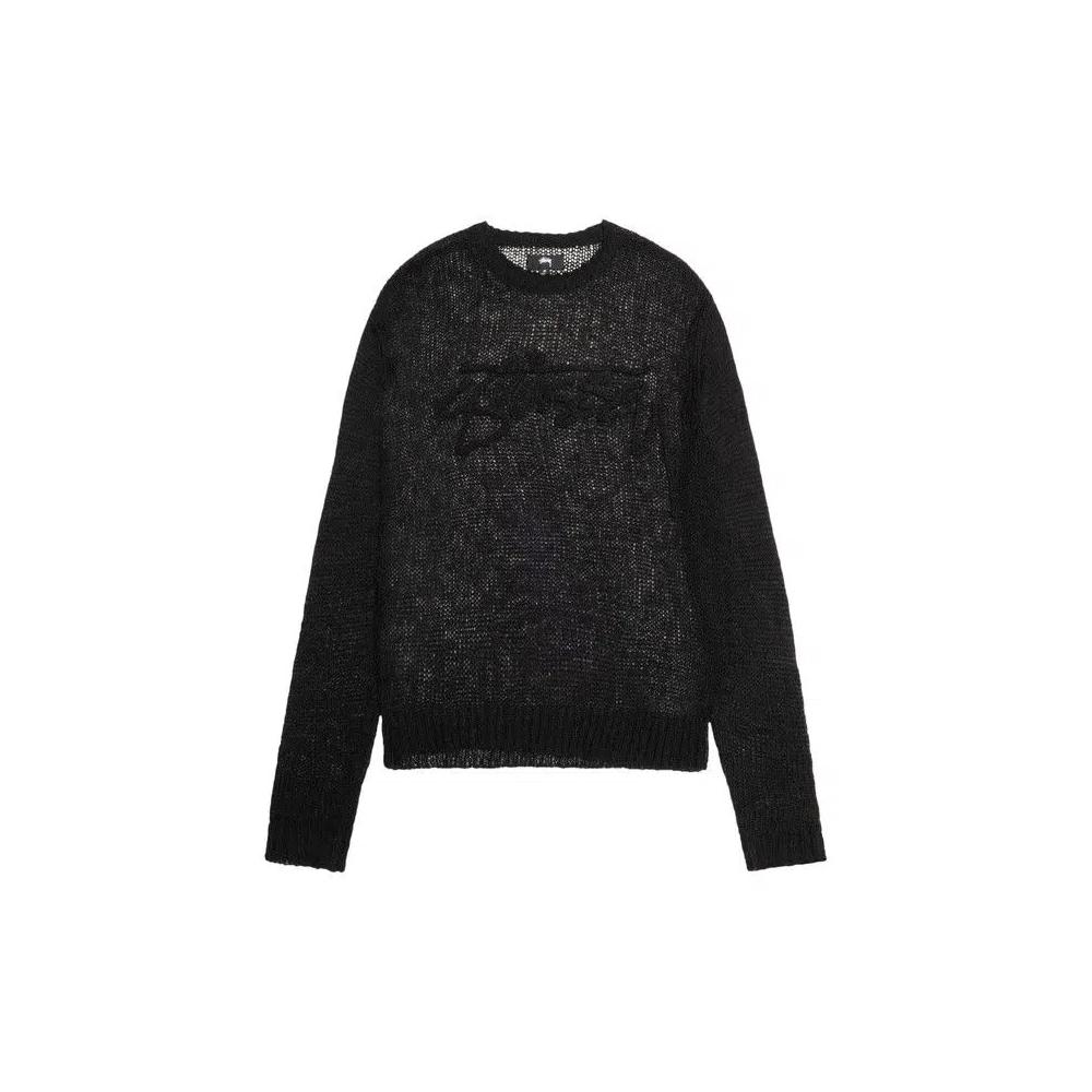Свитера Stussy Loose Knit Logo Sweater 'Черный' 1