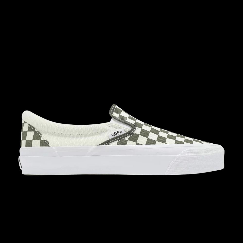 Слипоны Vans Classic Slip-On 98 LX 'Checkerboard - Grape Leaf Green' 1
