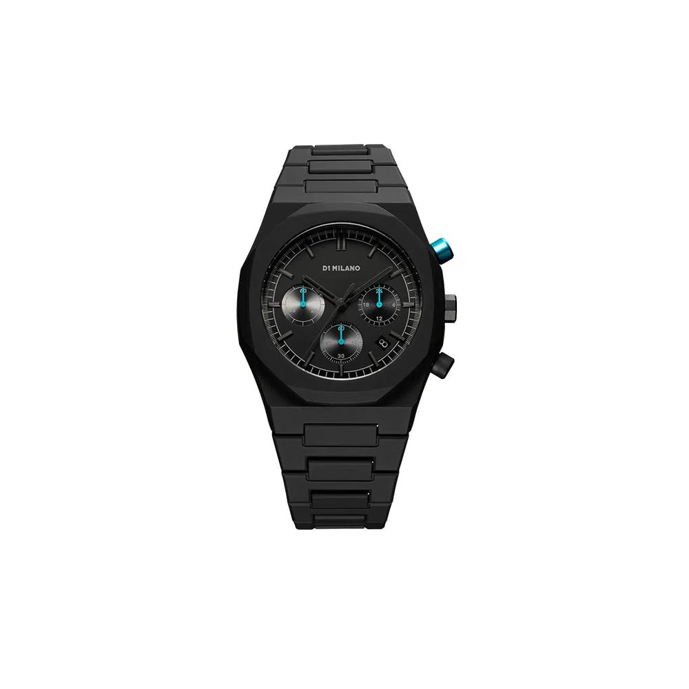 Часы Charcoal Black Polychrono на браслете, 40,5 мм 1