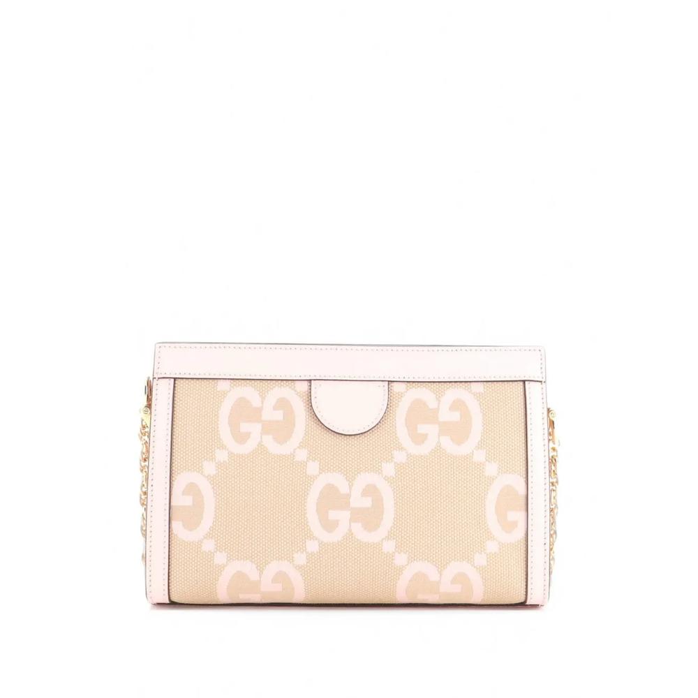 Маленькая сумка на плечо Ophidia Chain Jumbo GG Canvas with Leather 2
