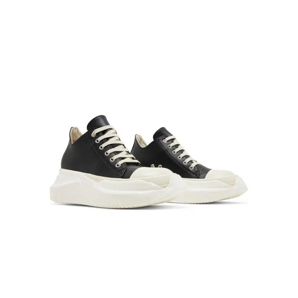 Кроссовки Rick Owens Wmns DRKSHDW Strobe Leather Abstract Low 'Black Milk' 8