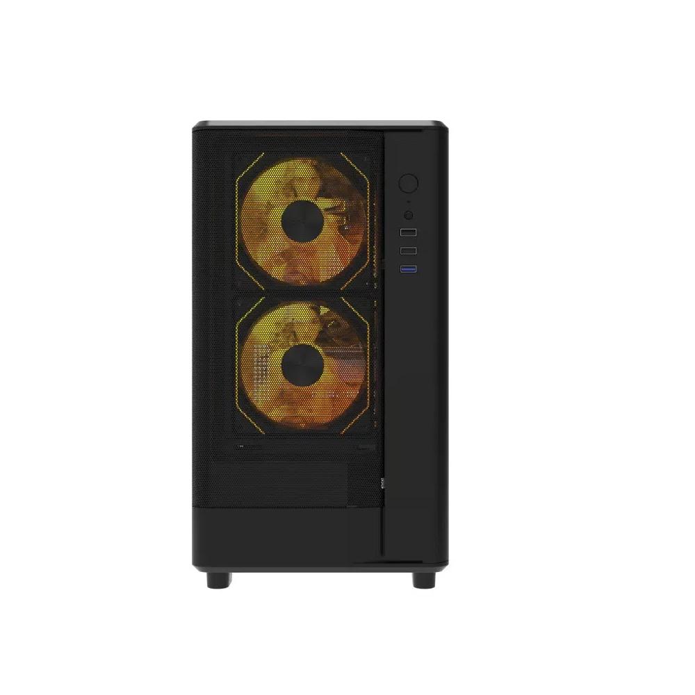 darkFlash DB330M Mesh 3F Micro-ATX корпус - Black черный 2