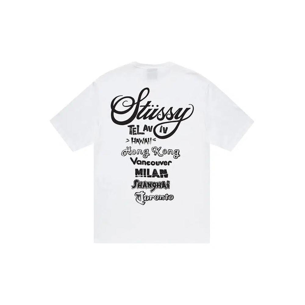 Футболки Stussy Tour Tee 'White' 2