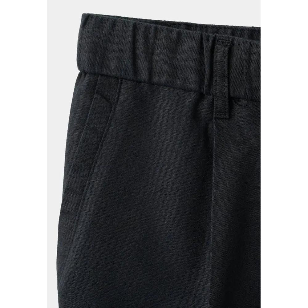 Укороченные льняно-хлопковые брюки Slim Fit 8