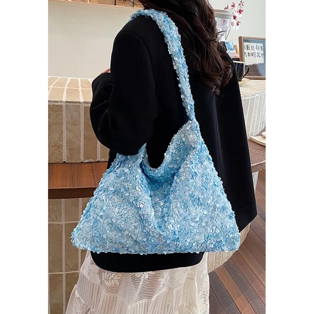 Повседневная сумка через плечо Dopamine Sequin Large Daily Shoulder Bag CA26042841BL 4