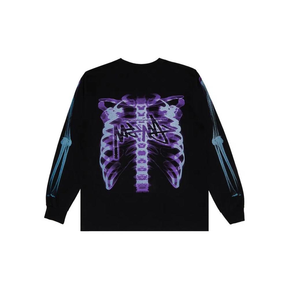 Футболки Stussy Rib Cage 3M Long-Sleeve Tee 'Black' 2