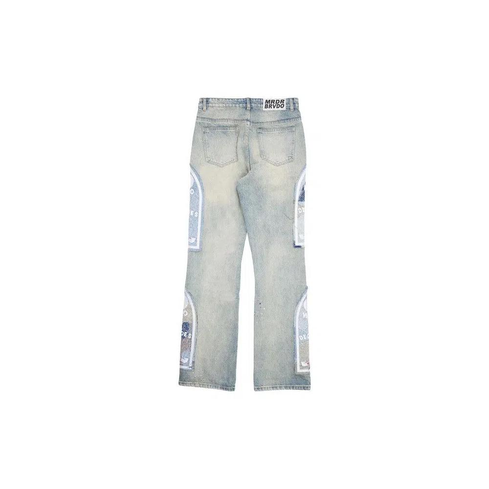 Джинсы Who Decides War Blown Denim 'Скай' 2