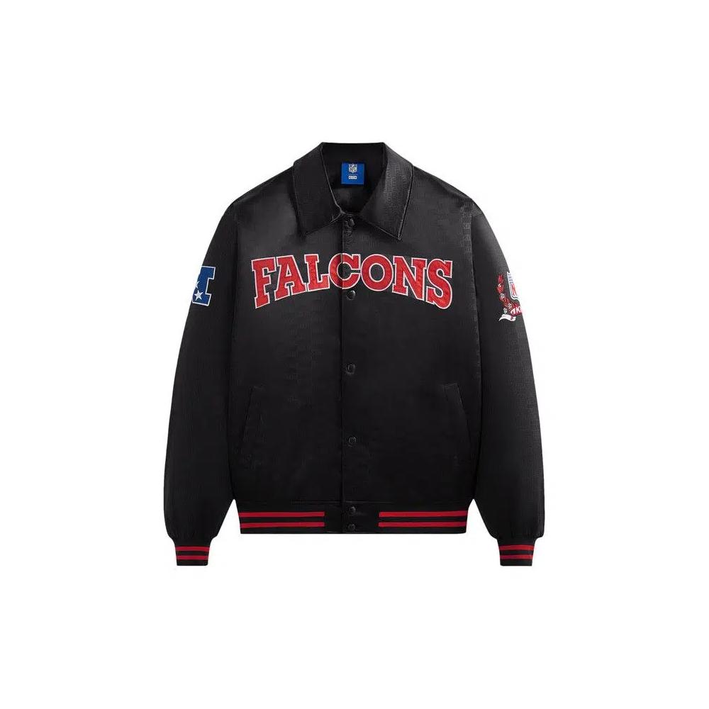 Бомберы Kith For The NFL: Falcons Satin Bomber Jacket 'Black' 1