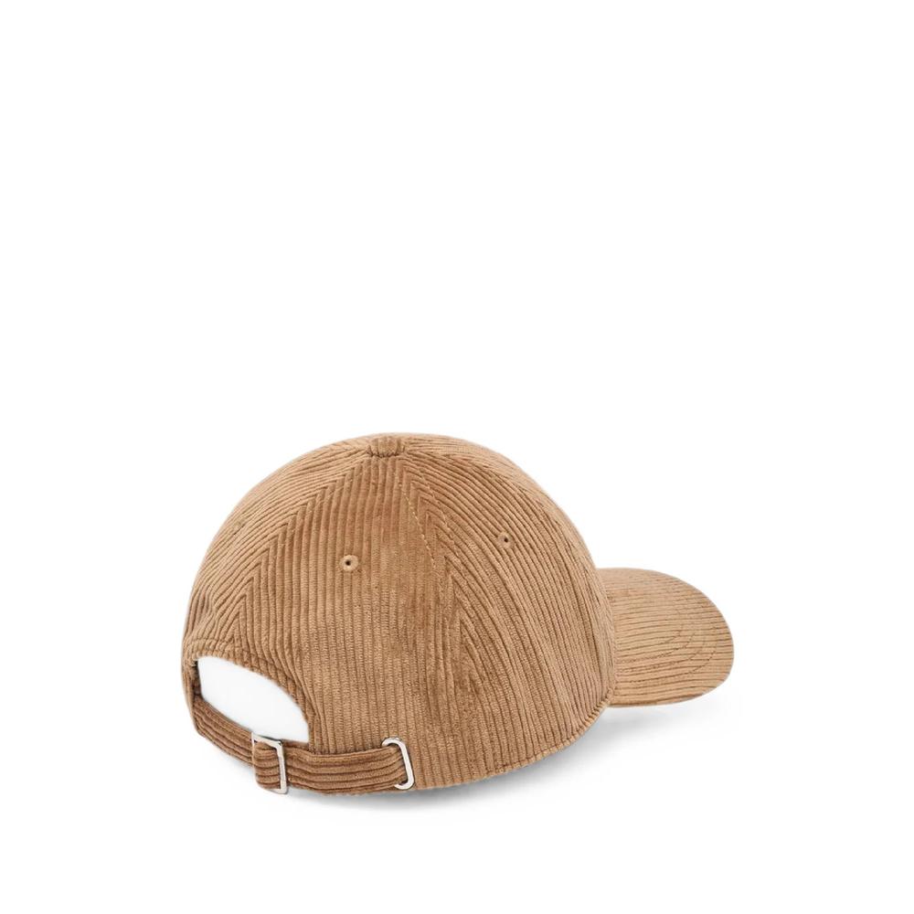 corduroy logo-patch cap 2