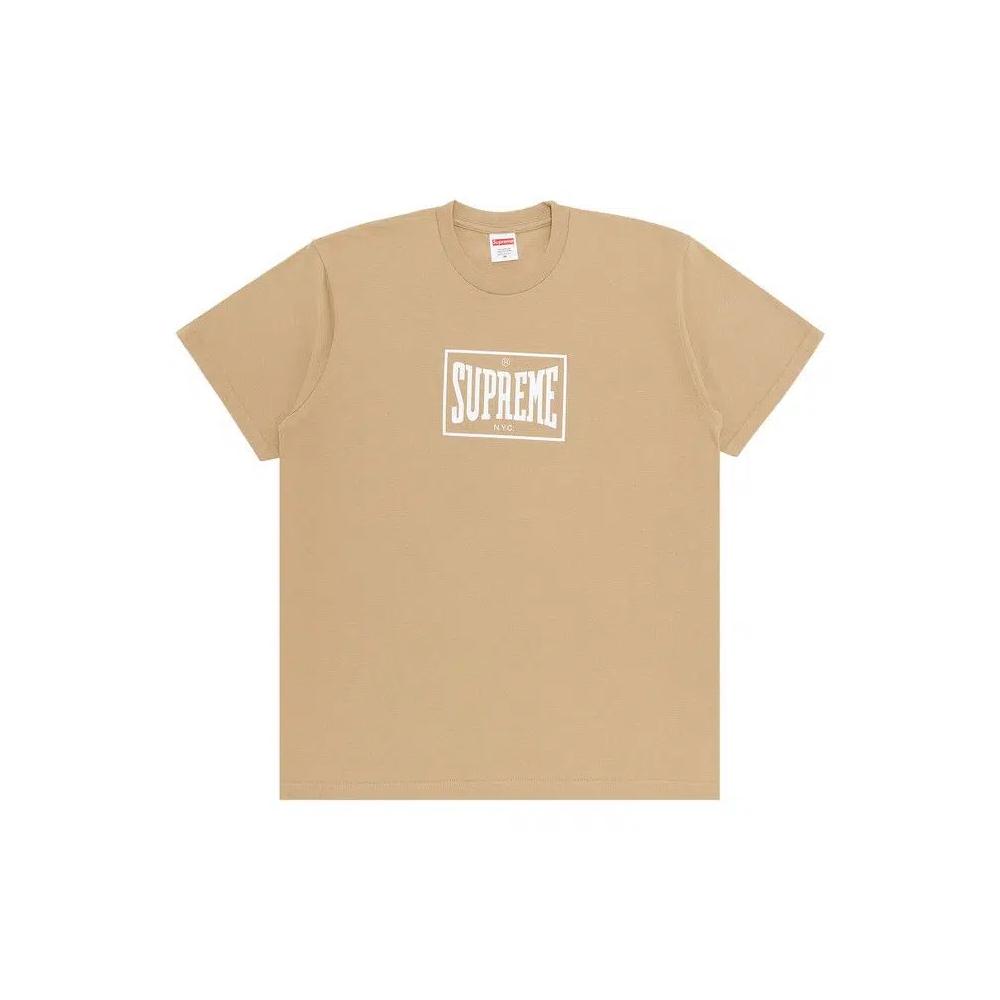 Футболки Supreme Warm Up Tee 'Khaki' 1