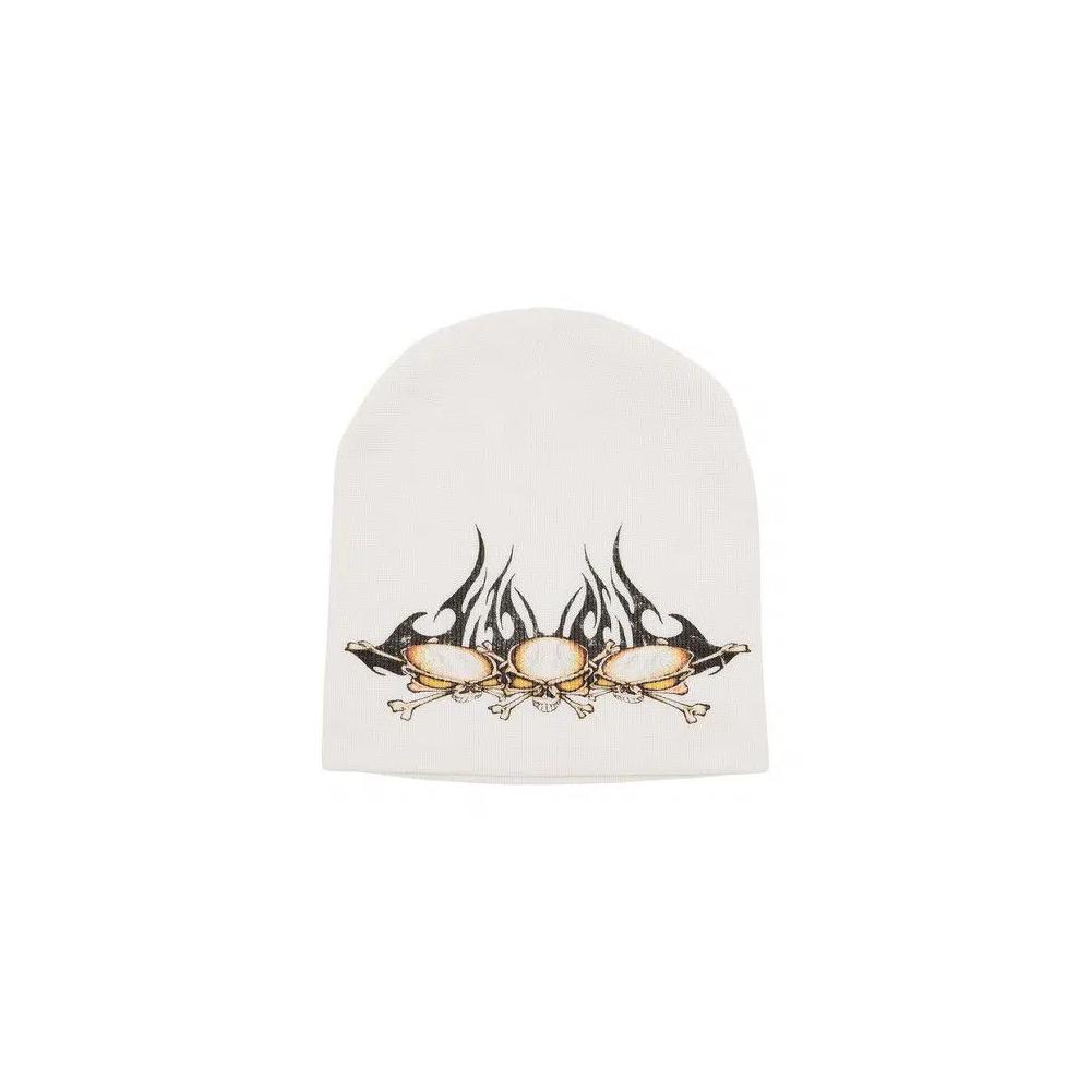 Шапки-бини Hellstar Tribal Skullz Beanie 'White' 1