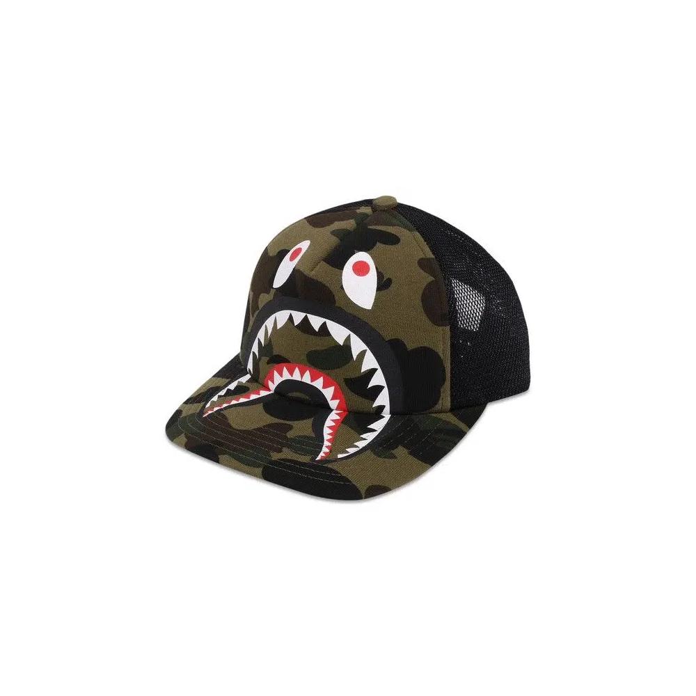 Кепки-тракеры BAPE 1st Camo Shark Mesh Cap 'Green' 3