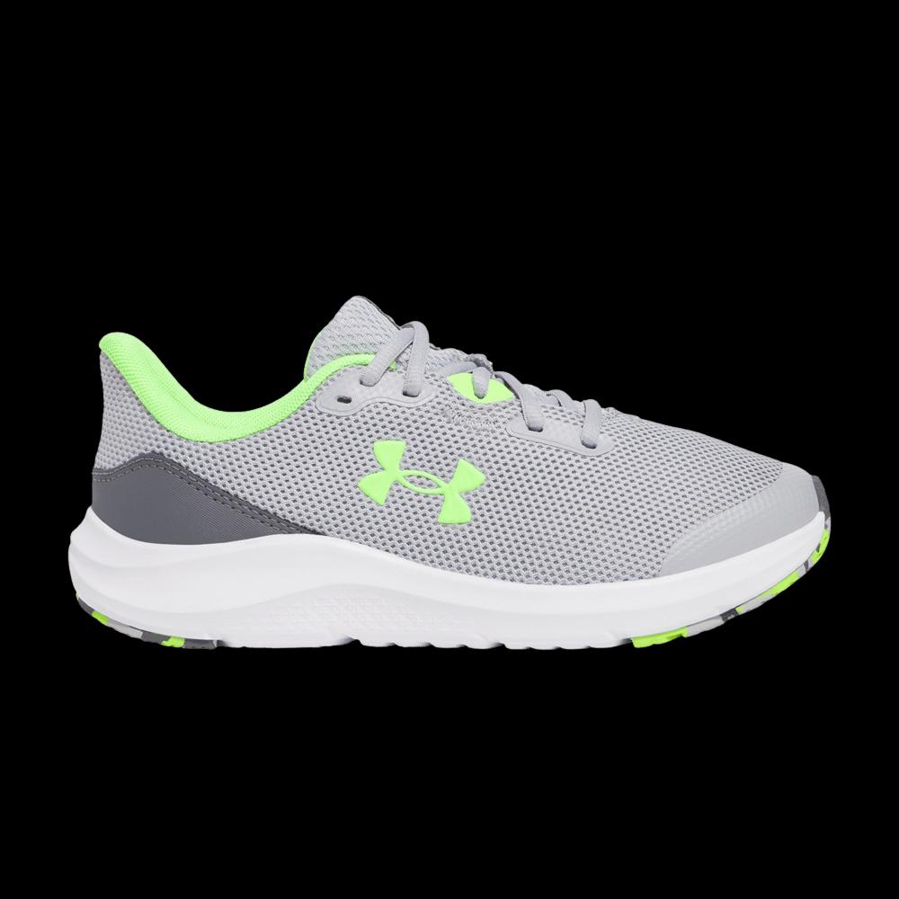 Кроссовки Under Armour Charged Pursuit 4 GS 'Mod Grey Hyper Green' 1